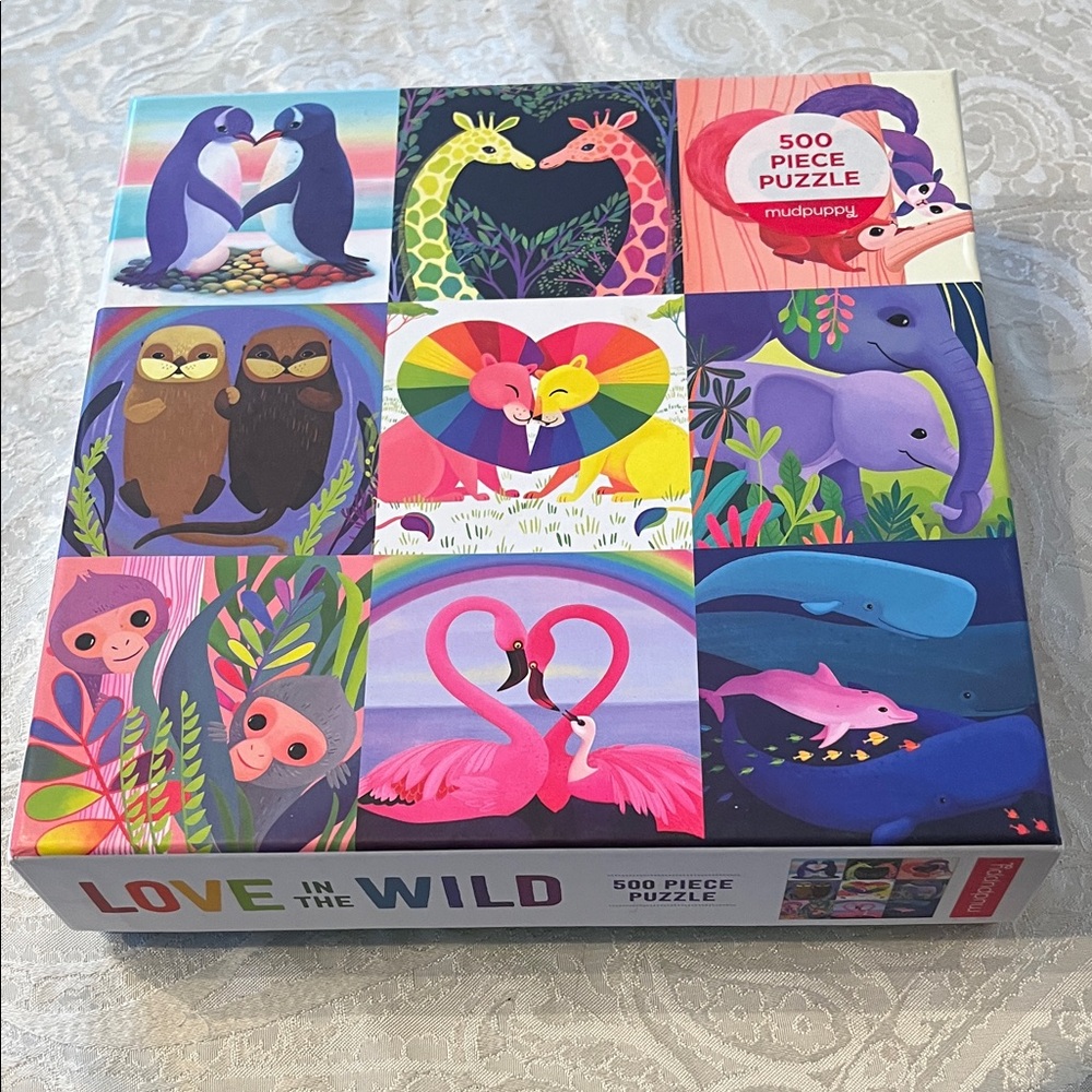 Mudpuppy Love in the Wild 500-Piece Kids Puzzle - Multicolor
